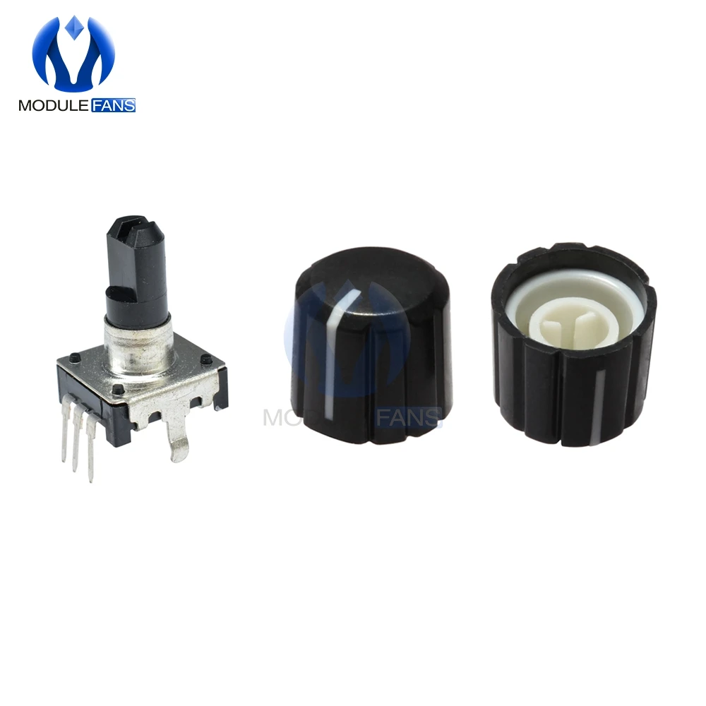 10 шт. 15 мм ручка вращающийся на 360 градусов энкодер аудио цифровой потенциометр мА