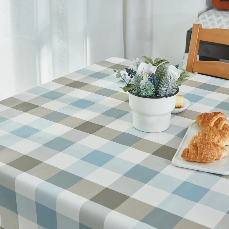 Microfine ПВХ скатерть плед кружева украшение скатерти Водонепроницаемый