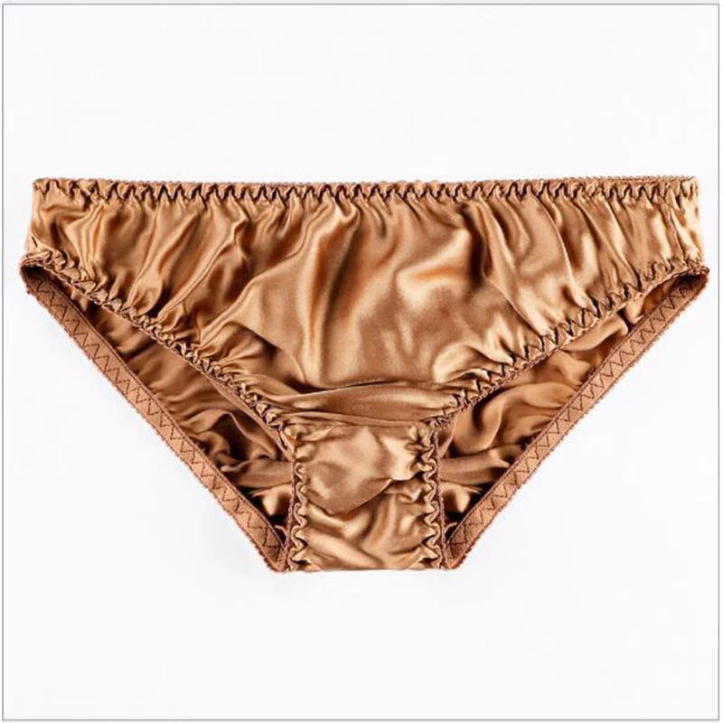 Женские трусики стринги Moxeay шелковое нижнее белье молочного цвета бесшовное