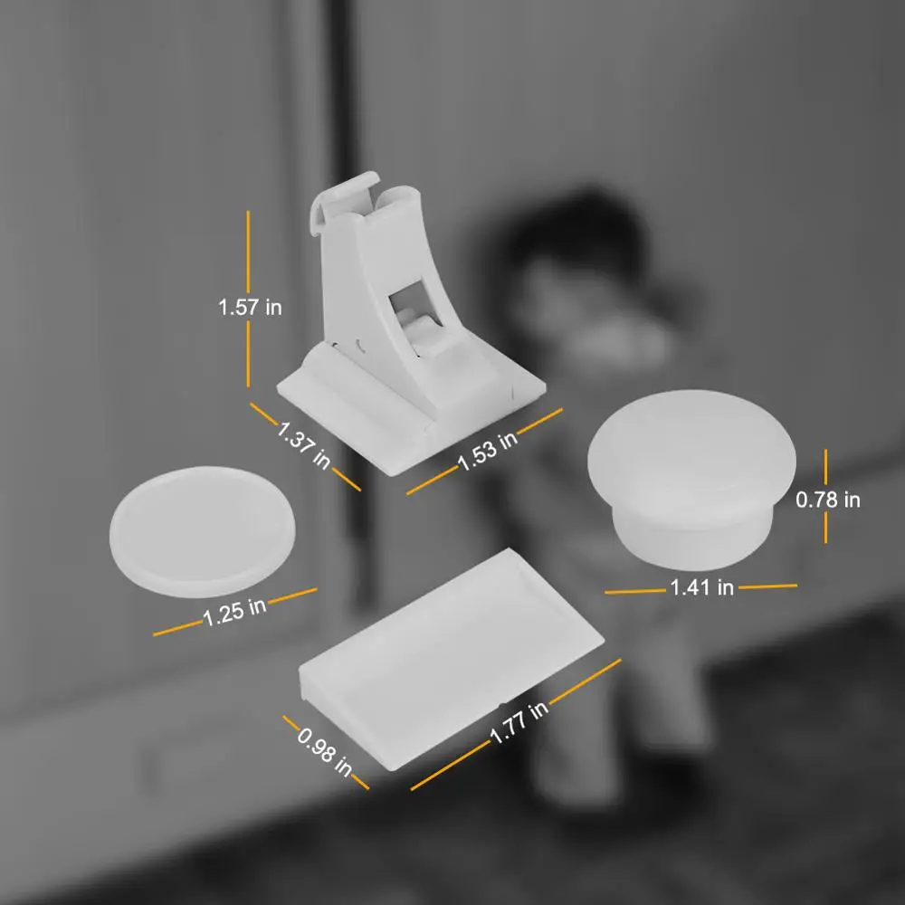 10 замки 2 клавиши Магнитный шкаф безопасности на шкафы от ребенка защиты детей
