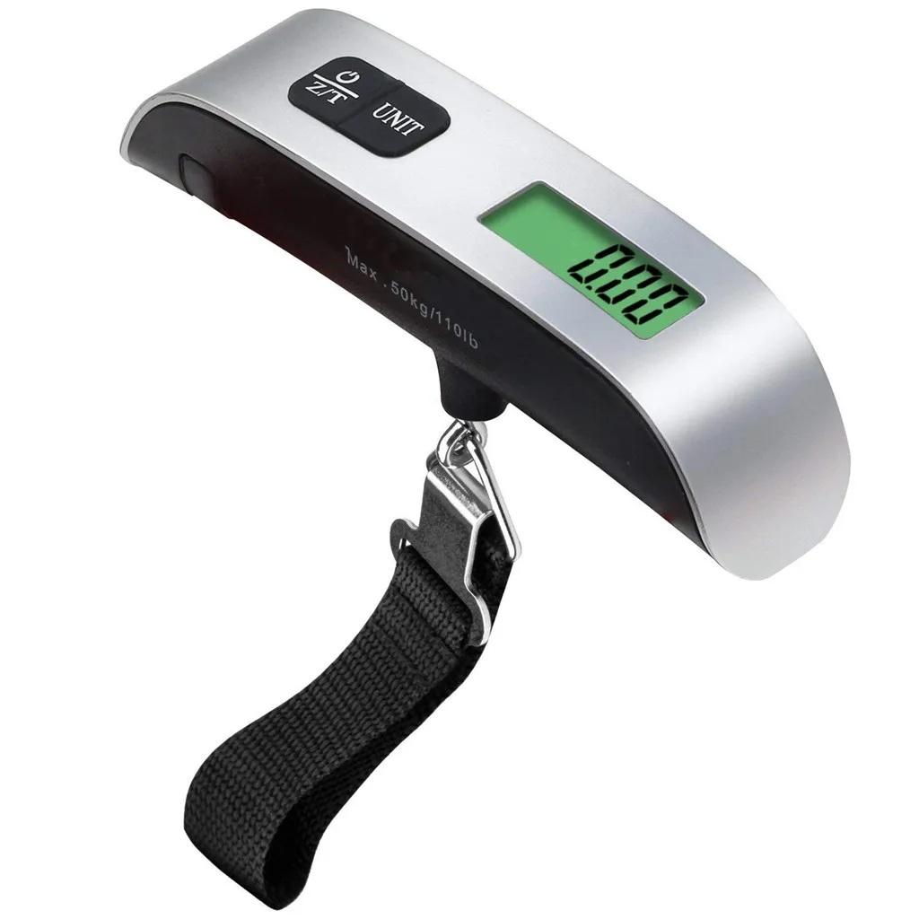 

Portable Travel 110lb / 50kg LCD Digital Hanging Luggage Scale Electronic