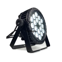 2pcs new 1810w rgbw 4in1 waterproof par stage light for outdoor used ip65 led flat par light