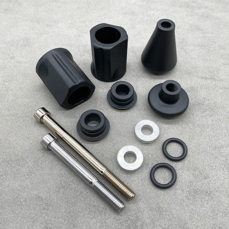 Черные и Углеродные аксессуары для мотоциклов ползунки без обрезания рамы