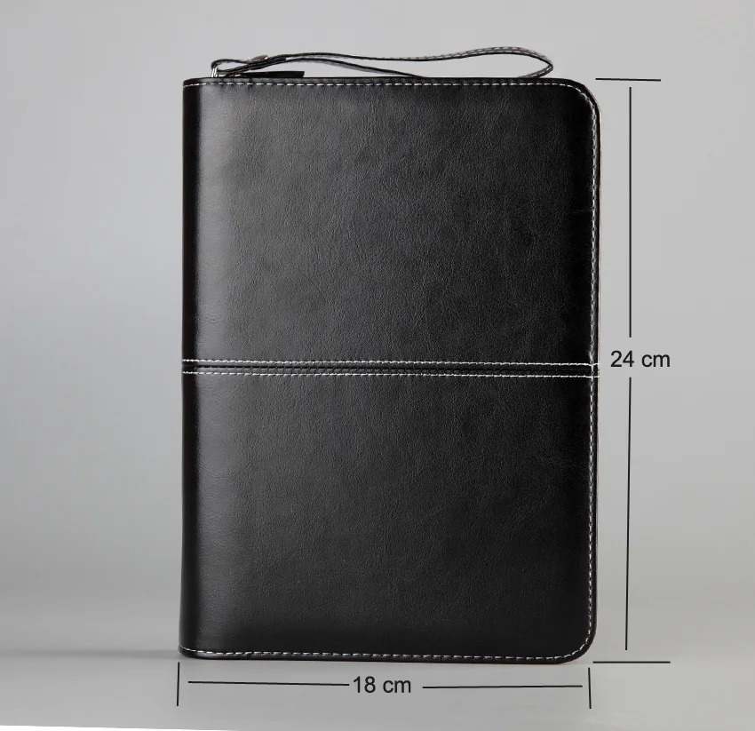 Высококачественный мягкий чехол офисный деловой дорожный блокнот на молнии