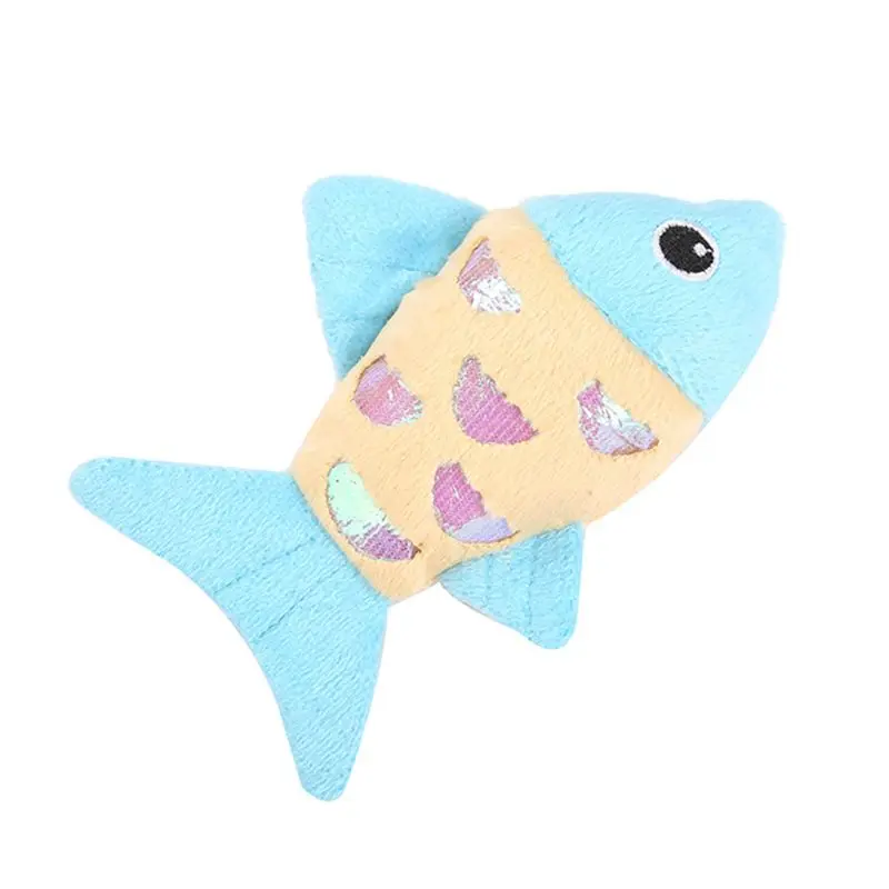 

Creative Realistic Fish Shape Plush Bite Toy Catnip Funny Interactive Pets