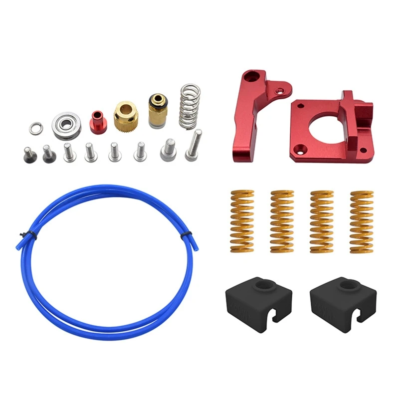 

3D Printer Accessories Extruder Feeder and Leveling Spring and Silicone Sleeve Motor Dampers Kit for CR-10 3D Printer