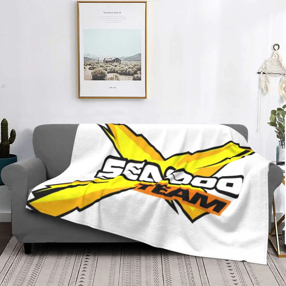 

Sea Doo-manta a cuadros para cama, cobertor de cama a cuadde Anime, 1892