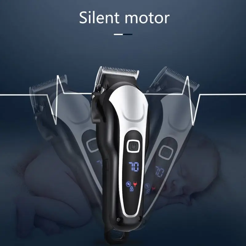 

Professional Electric Hair Clippers Pet Fur Trimmer Barber Grooming Kit Rechargeable Cordless Haircut Machine Cutting Shaver