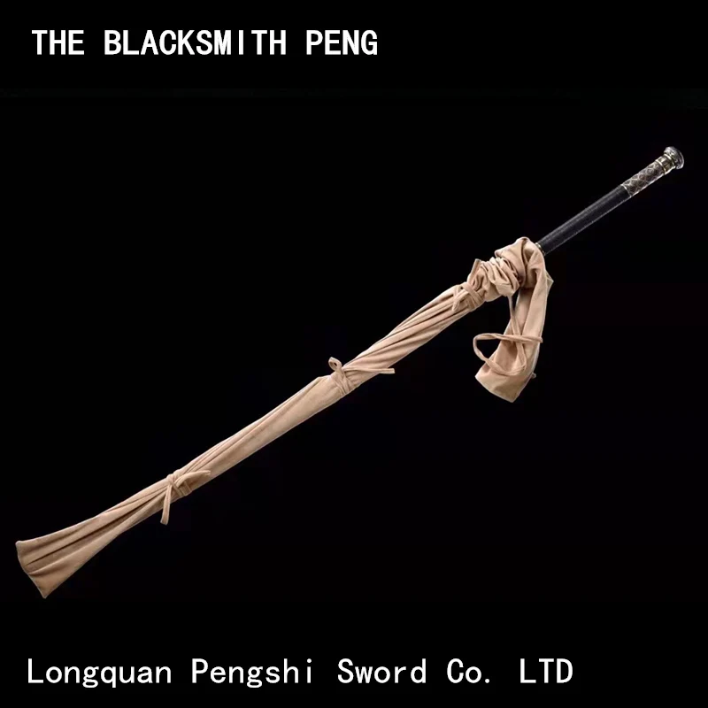 

The film Embroidery Spring Knife Ding Xiu Miao Knife/Ebony pattern steel fine double-handed Miao Dao collection/Chinese machetes