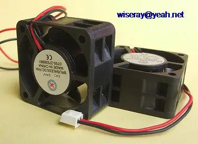 DHL/EMS 100 шт 2pin DC 24V вентиляторы 40x40x20mm Бесщеточный вентилятор охлаждения 5 Blade 4020