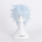 Парик для косплея Мицуки BORUTO следующего поколения, термостойкий светло-голубой парик из синтетических волос с короткими волосами и шапочка