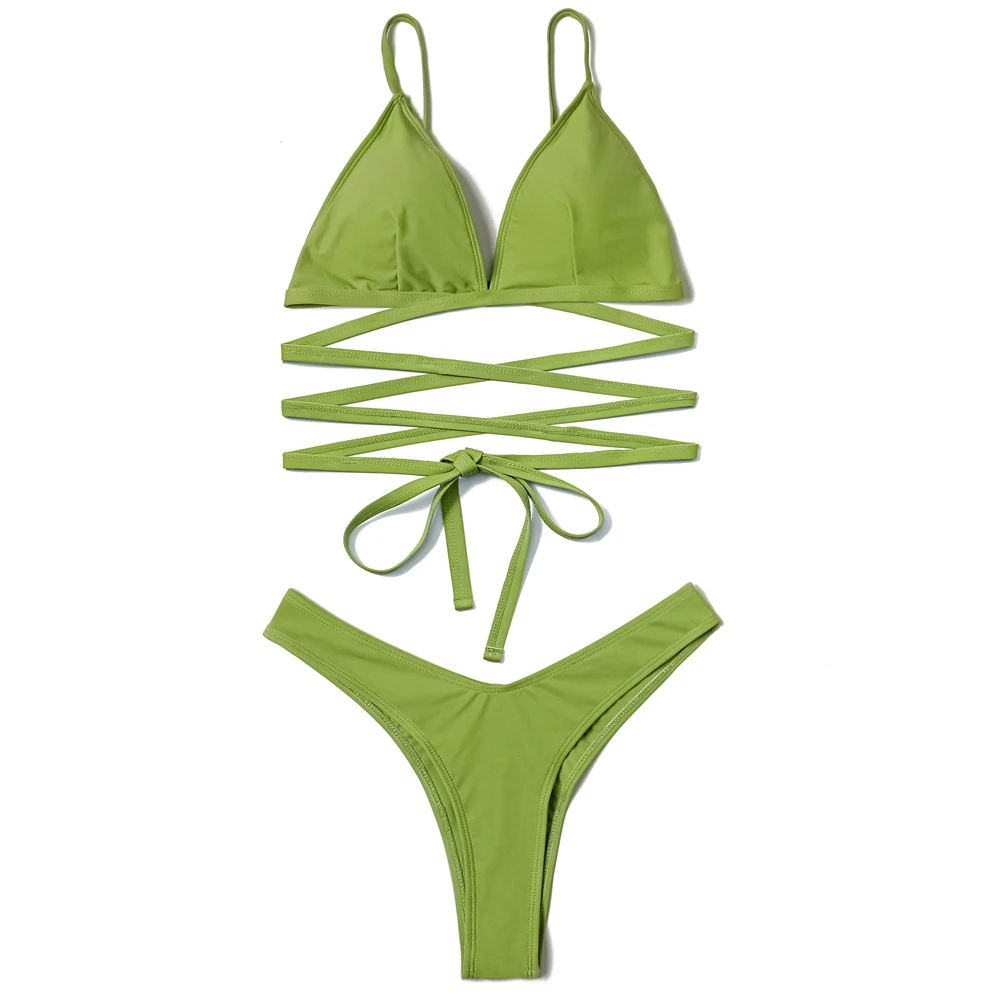 ZTVitality бандажный комплект бикини с запахом Новое поступление 2022 Мягкий купальник