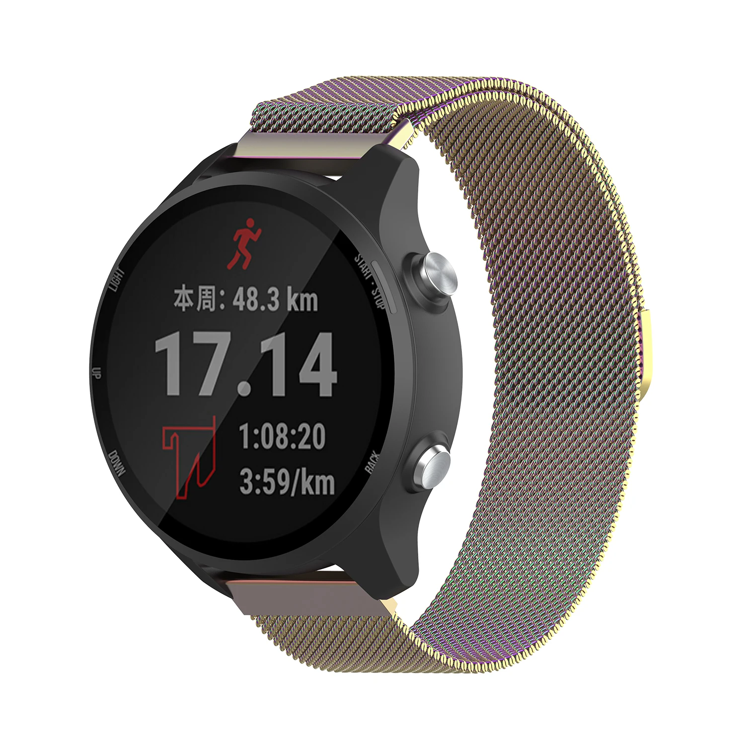 20 мм Миланский ремешок для Garmin Forerunner 245/645 ремешок для Vivoactive 3 3 музыка/vivomove HR Смарт часы браслет Мода Correa