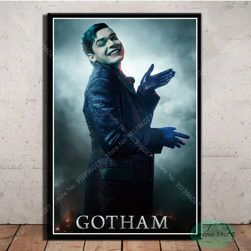 ZT009 плакаты принты Готэм ТВ сериал Иеремия Валеска картина маслом искусство