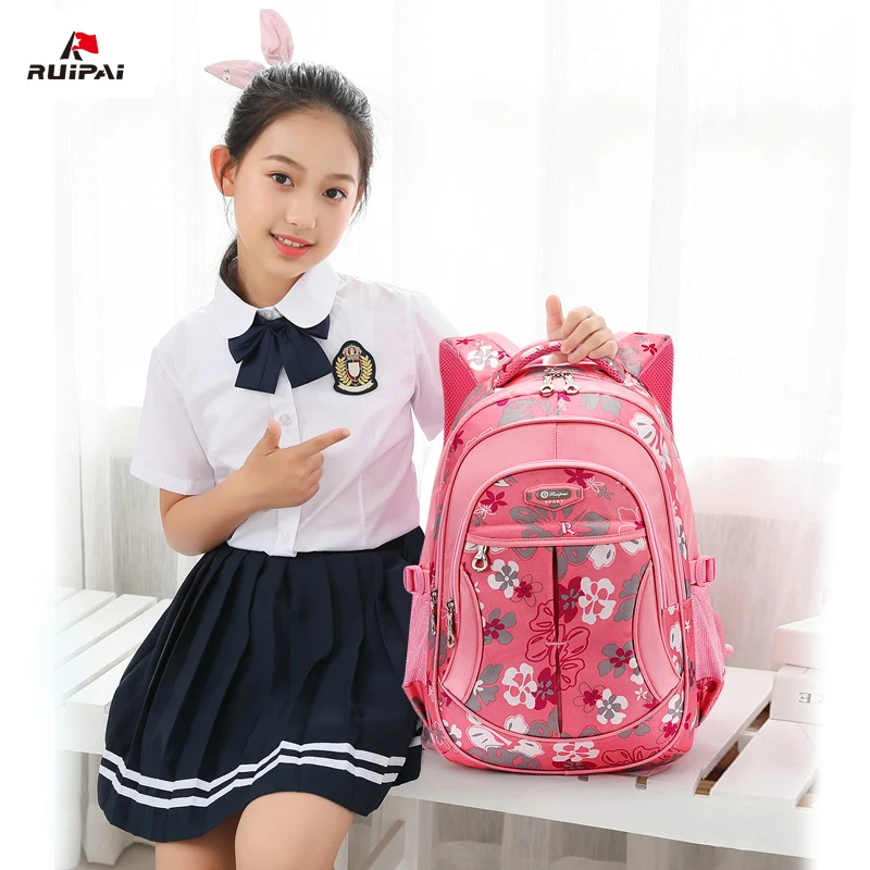 Детские школьные ранцы с цветочным принтом для девочек и мальчиков