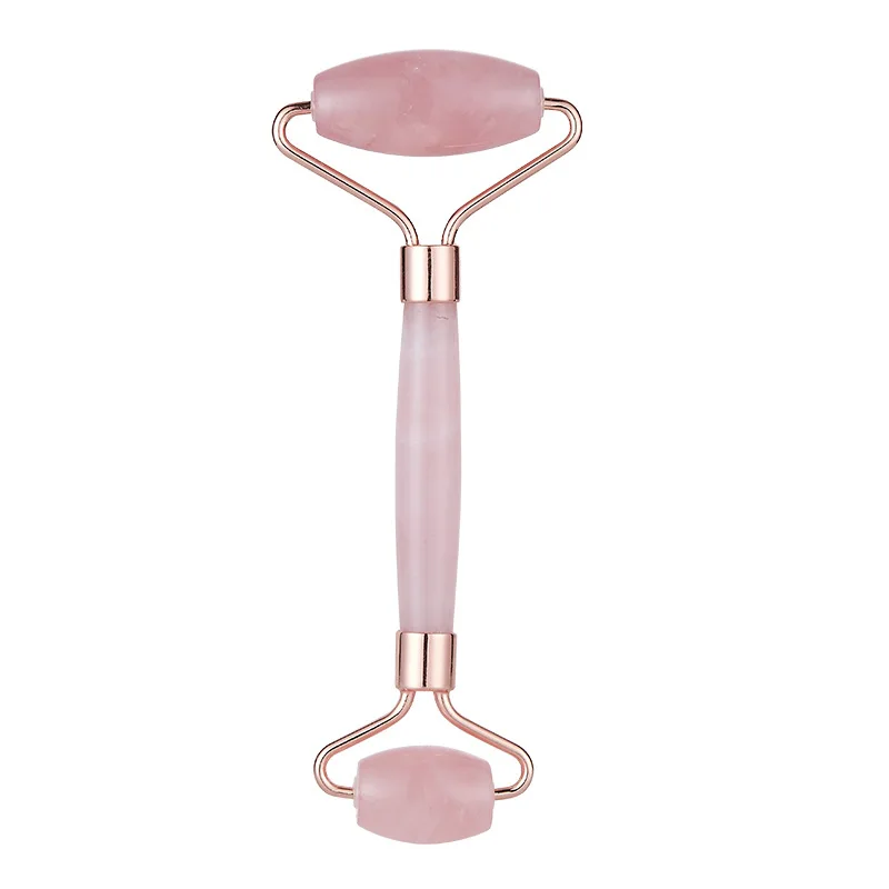 

Rose Quartz Jade Roller Face Slimming Massager Face Lifting Natural Jade Stone Facial Massage Roller Skin Care Beauty Set Box