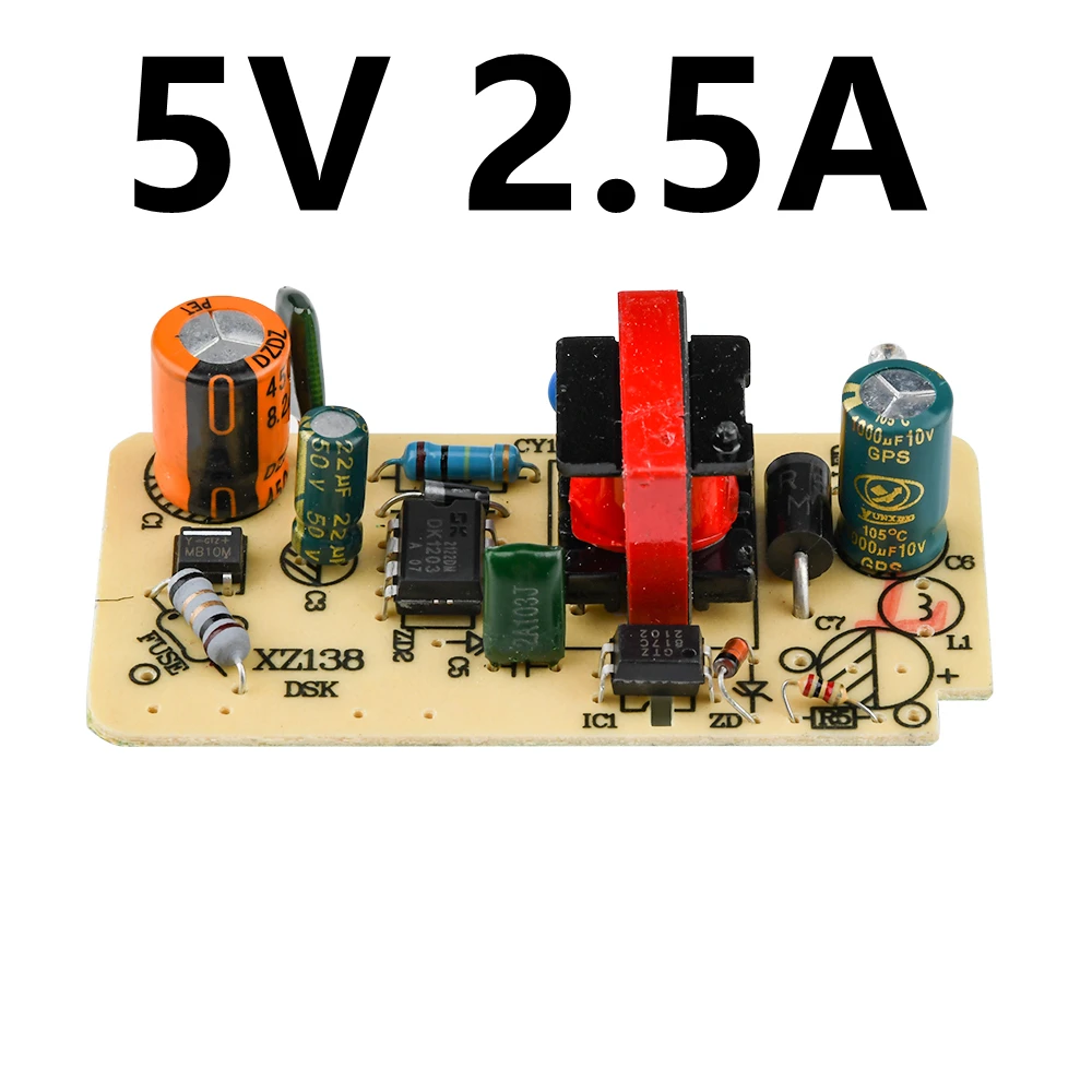 AC DC 100V 240V 110V 220V to 5V 12V 5A 2A 2.5A 1A переключение Питание переключатель перенапряжения