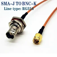 sma j to bnc k rg316 rf transfer feeder antenna extension connectors communications equipment