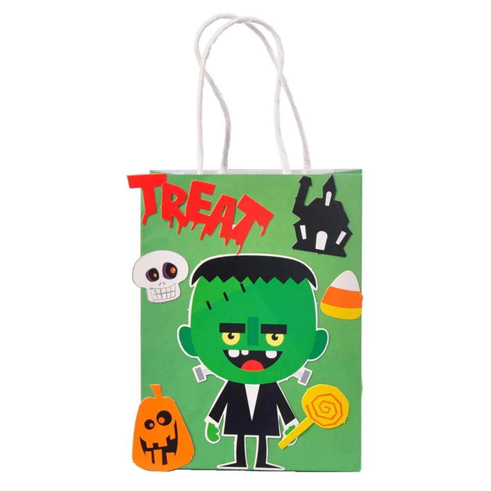 3 шт. Бумага подарочные пакеты с ручками для Хэллоуина поставок вечерние магазин