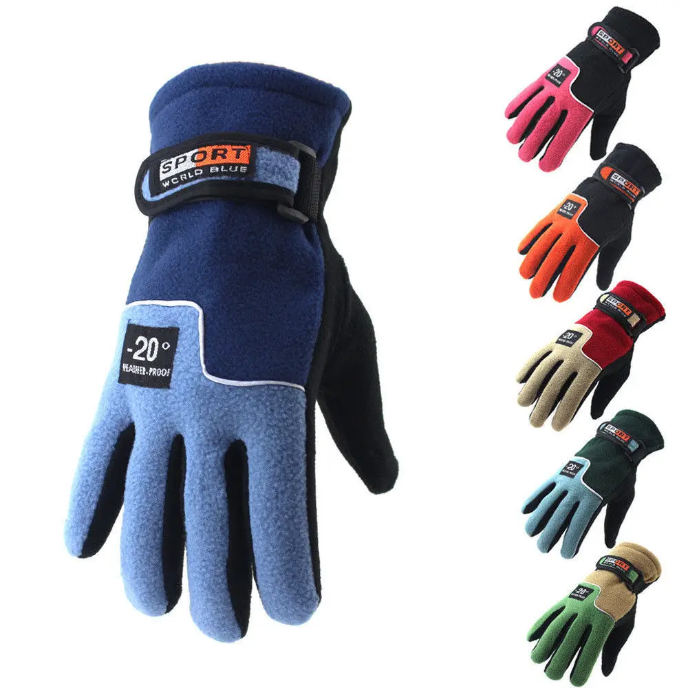 

Warm Work Polar Thermal Gloves Men Sports Motorbike Snowboard for Ski Adults Mittens Driving Snow Women Fleece Winter Motorcycle