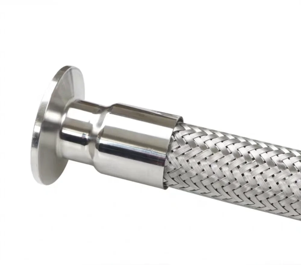 Наконечник 51 мм (1 5 дюйма DN40) 64 плетеный гибкий шланг с тройным зажимом для