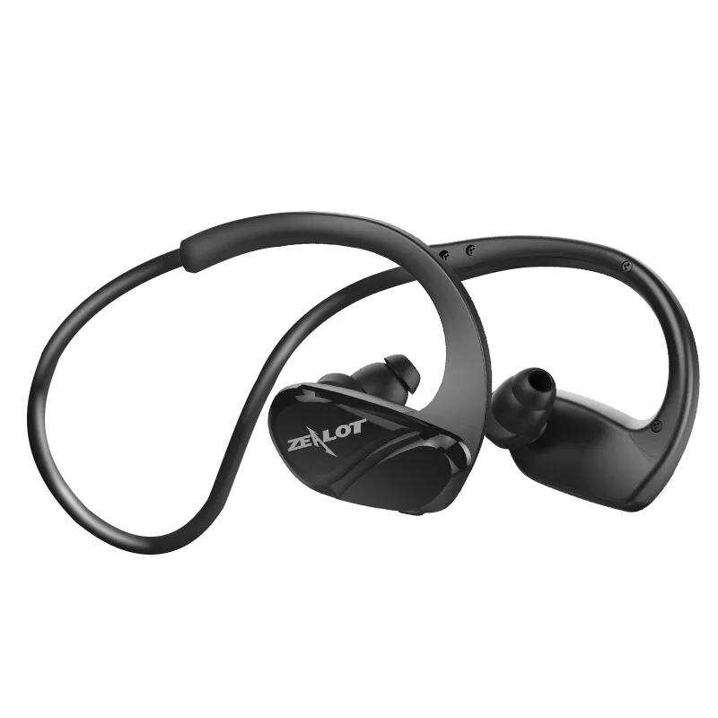 Black ZEALOT H6 Водонепроницаемый Bluetooth наушники стерео беспроводные наушники Фитнес Спорт Бег использовать громкой связи с микрофоном - Цвет: Black