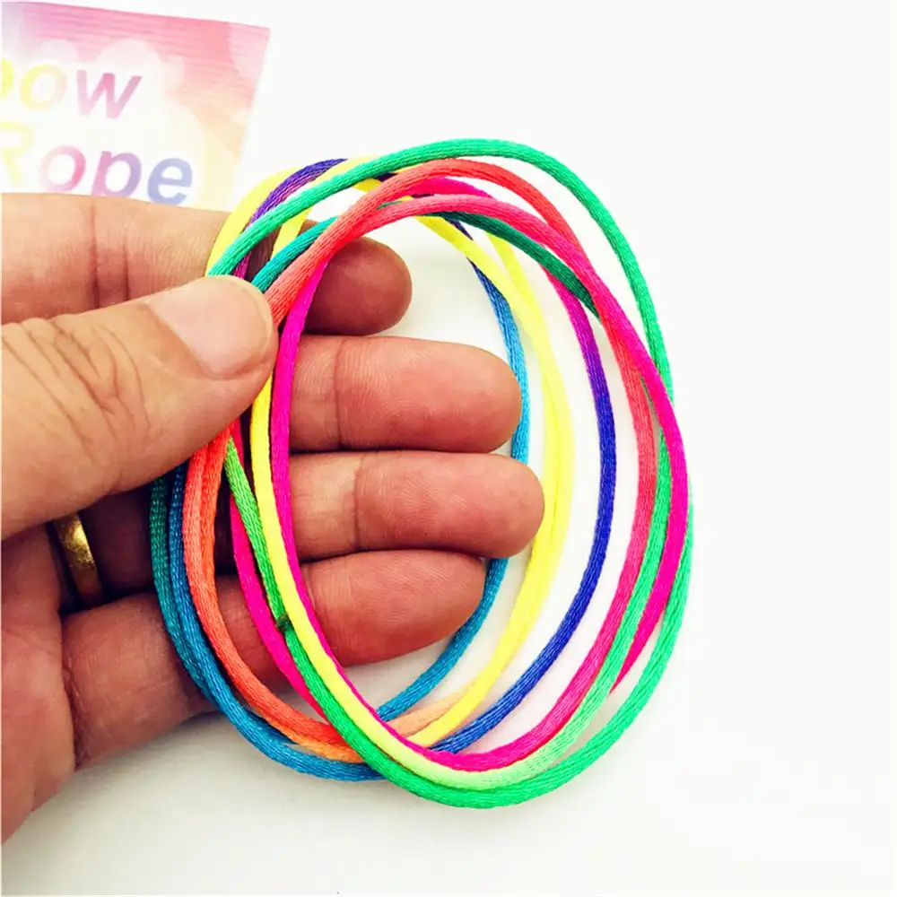 3PCS Kids Rainbow Colour Fumble Finger Thread Rope String Game Developmental Toy Puzzle Educational Game for Children Kids images - 6