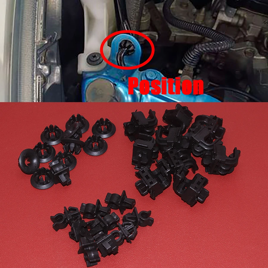 Держатель стержня капота двигателя 10 шт. подставка для штопа зажимы основа Honda