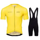 Комплект мужской из футболки и шортов, для велоспорта, лето 2021