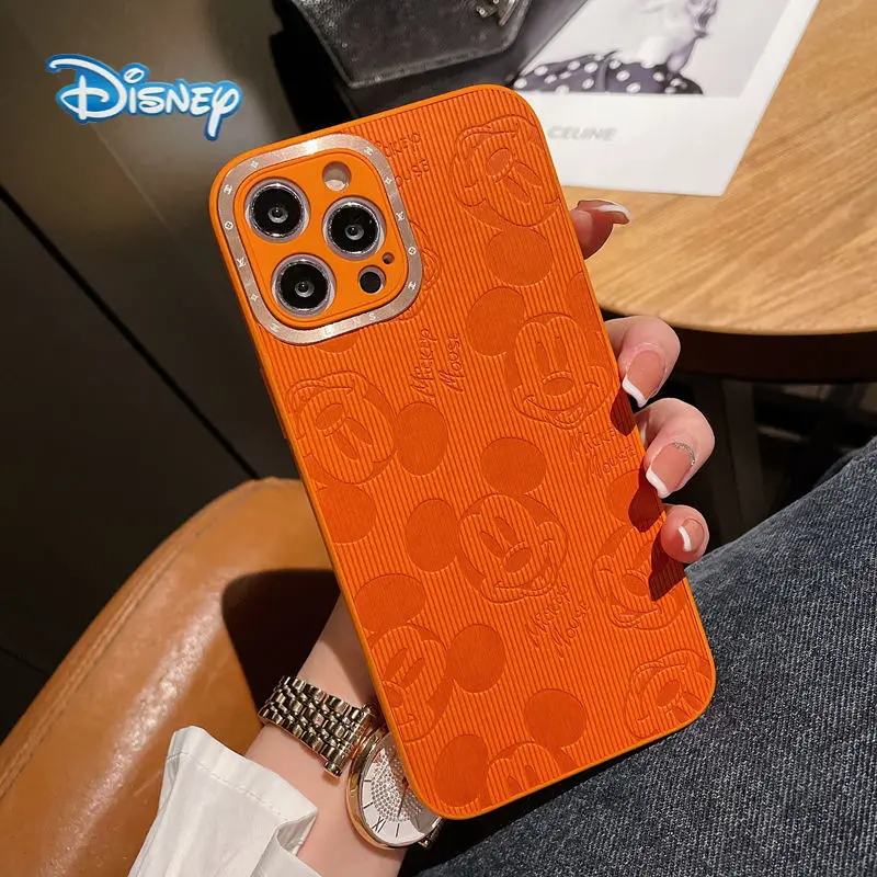 

Disney Mickey Cartoon Phone Case for iPhone13 13Pro 12 12Pro 11 Pro X XS Max XR 7 8 Plus Cute All Inclusive Anti-Fall Covers
