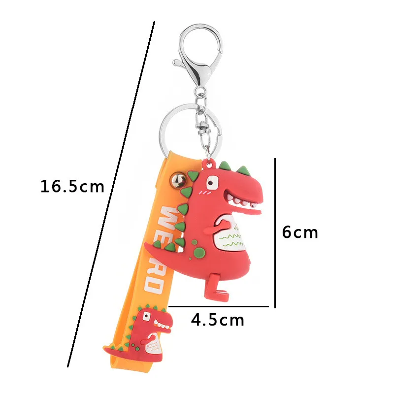 

Funny Dinosaur Keychains Cartoon Exquisite Bag Accessories Key Chain To Be Liked By Girls Creativity Automobile Key Ring