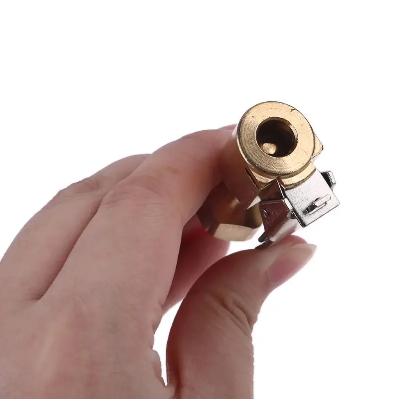 

1/4\" Air Chuck with Clip for Inflator Gauge Air Compressor Vehicle Tire Chuck Equipment Accessories