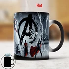 Кофейная кружка Super Hero, креативные керамические чашки 11 унций с изменением цвета молока, подарок для мальчиков и друзей на день рождения