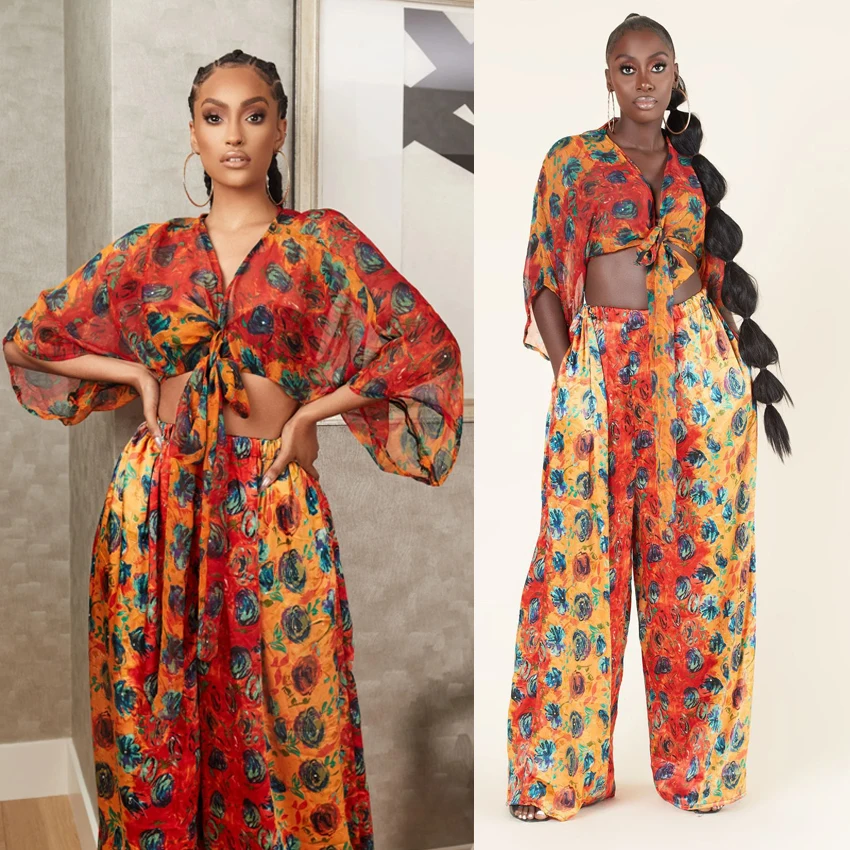 Африканская одежда летний комплект из двух предметов Дашики Африканский халат