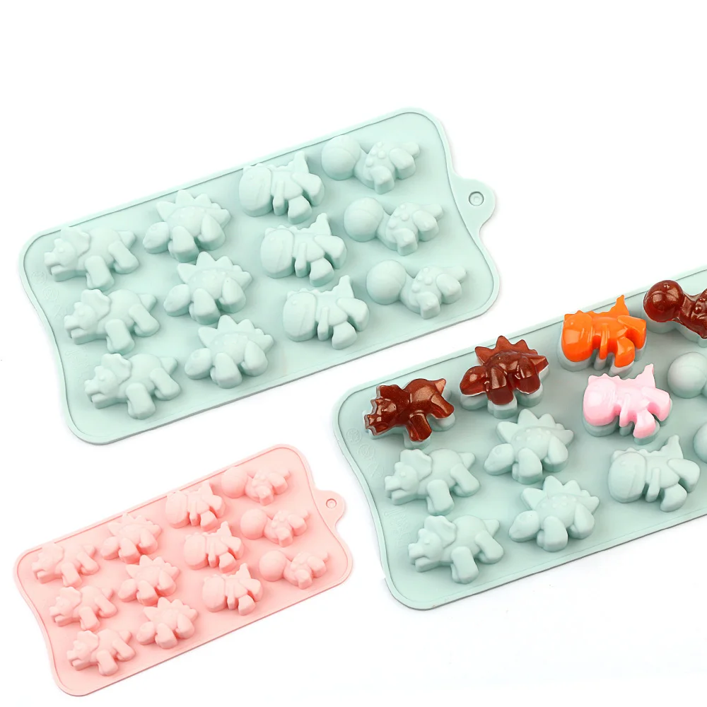 

Silicone Chocolate Mold Silicone Molds for Cookies Candy Chocolate Jelly Ice Cube Children Fondant Cake Decoration Tools