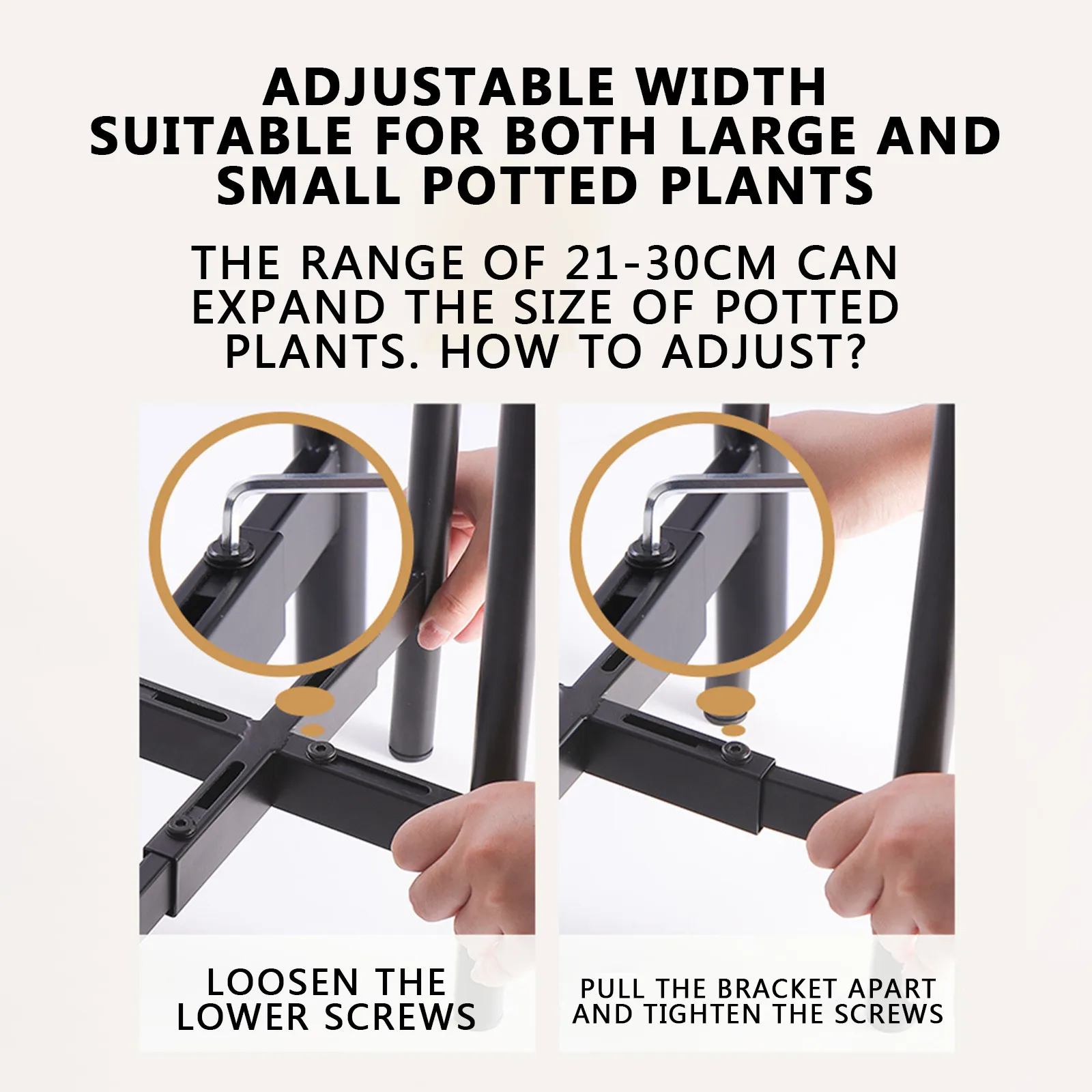 

Balcony Rail Planter Hanging Railing Plant Holder Stand Flower Pot Basket for Fence Patio Deck Planter Outside Indoor Black Leaf