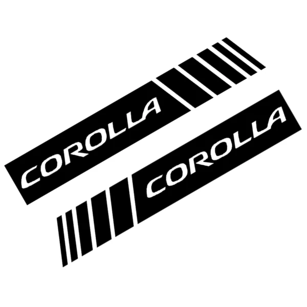 

2X индивидуальные автомобильные наклейки KK виниловые полосатые зеркала заднего вида креативное украшение для Toyota Corolla автонастройка Стайли...