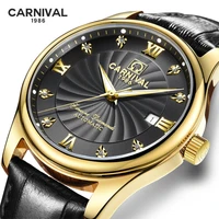 carnival automatic mechanical watch men sports mens watches wristwatches waterproof relogio masculino 2021 new