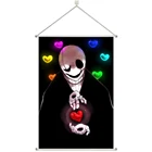 Аниме под сказкой undertale W. D. GASTER Prsonalize изготовленный заказчиком настенный постер из легированной ткани прокрутка 60x90 см 24x36inches