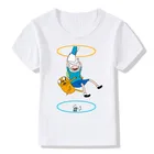 Детская забавная Футболка с принтом и логотипом портала, летние футболки с круглым вырезом и короткими рукавами для мальчиков и девочек, крутые футболки с видеоиграми, ooo506, 2019