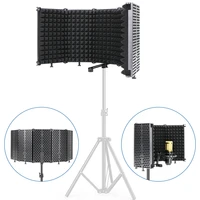 profession broadcast studio microphone wind screen mic shield plate foldable isolation shield for bm 800 microphone