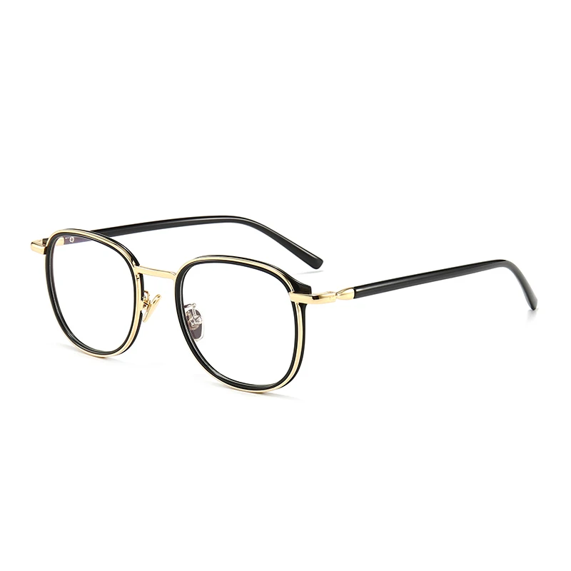 C6 GoldBlack Clear Очки для компьютера, оправа, очки, анти-синий светильник, очки, оправа для очков, женские прозрачные оптические квадратные поддельные очки - Цвет оправы: C6 GoldBlack Clear