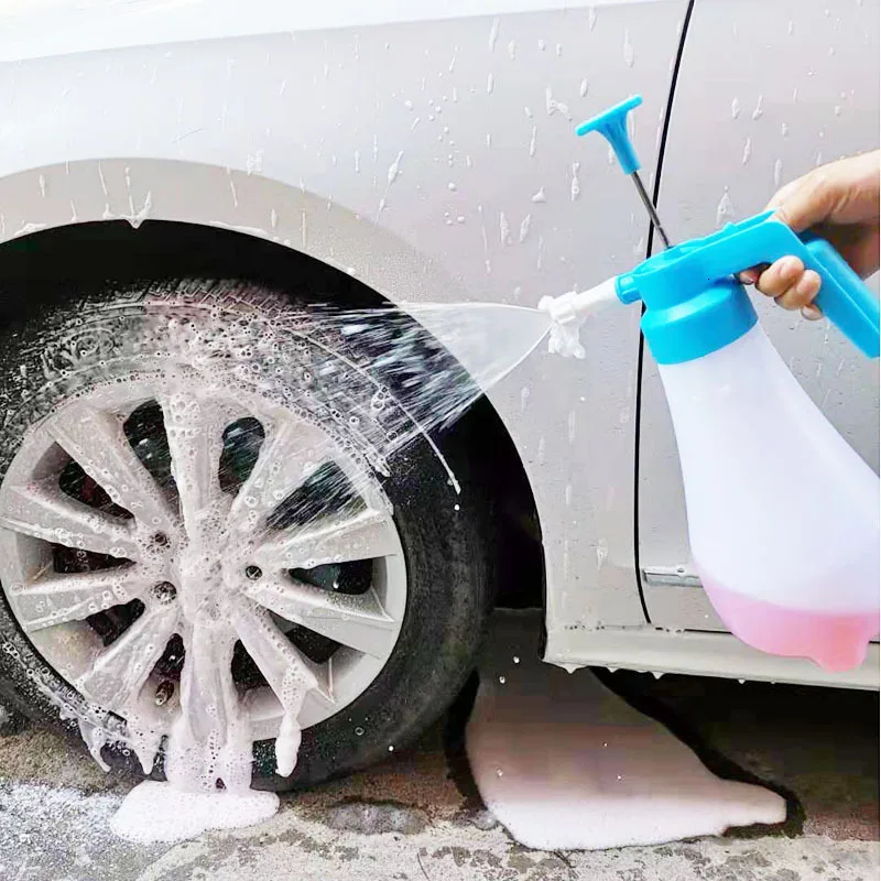Car Auto Washer Hand Pressure Pump Sprayer Bottle Pressurized Spray Bottle Glass Cleaner Cleaning Gloves Sprayer Window Washing