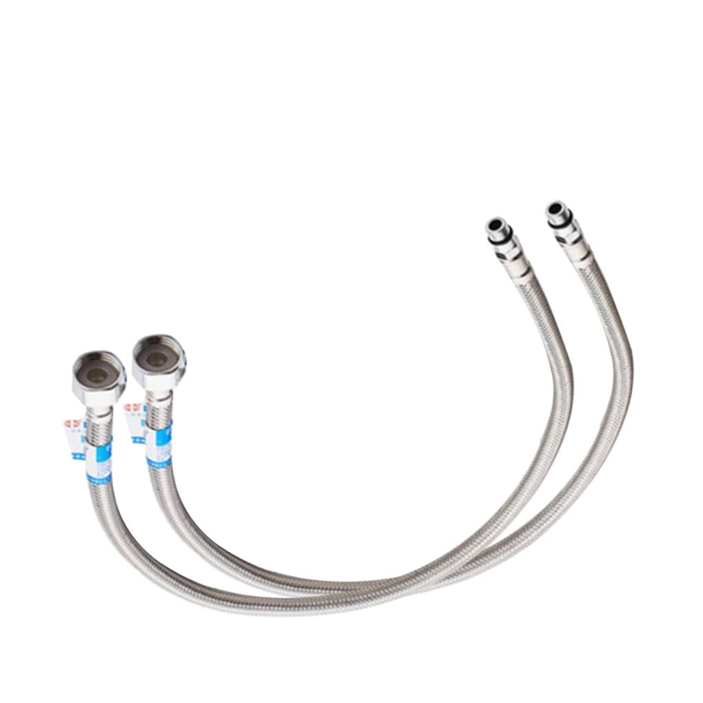 

Шланг для душа из нержавеющей стали, острый взрывозащищенный кран для горячей воды, 2 шт., входная труба, аксессуары для ванной комнаты