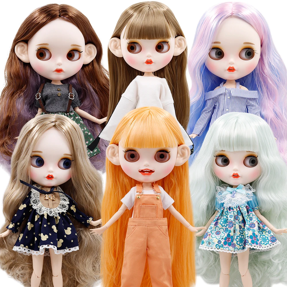 ICY DBS Blyth Doll Full Set Customized Matte Face 19 Joints Body 1/6 Dolls Including Clothes Shoes Cute DIY Toy for Girls on - Полный комплект куклы ICY DBS Blyth с измененным матовым лицом, 19 суставами тела, 1/6 размером куклы, включающий одежду, обувь,