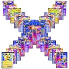 Карты Pokemon из аниме блестящие английские карты Pokemon TCG Game V VMAX EX MEGA Пикачу; Чаризард Боевая карта торговля детскими игрушками