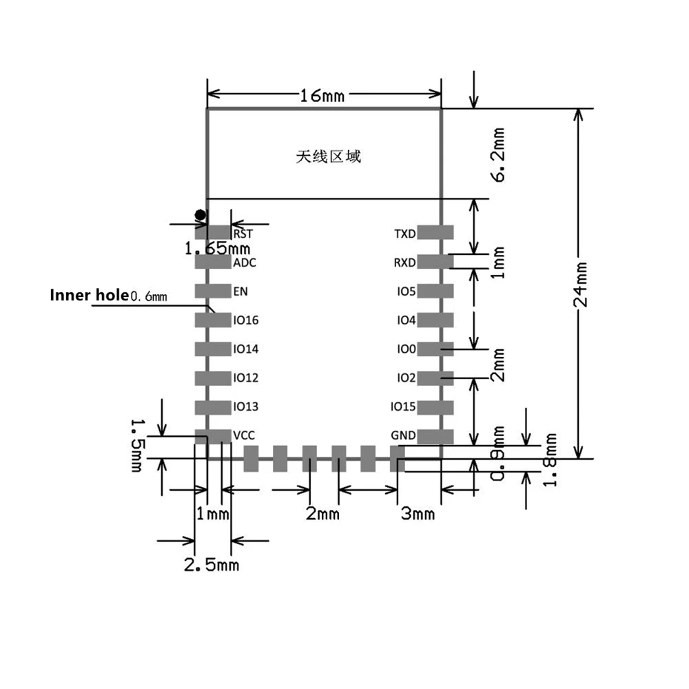 ESP-12F Ai-Thinker 2 4 GHz Wi-Fi модуль ESP8266EX чип/серийный до WiFi/беспроводной сквозной/AIoT