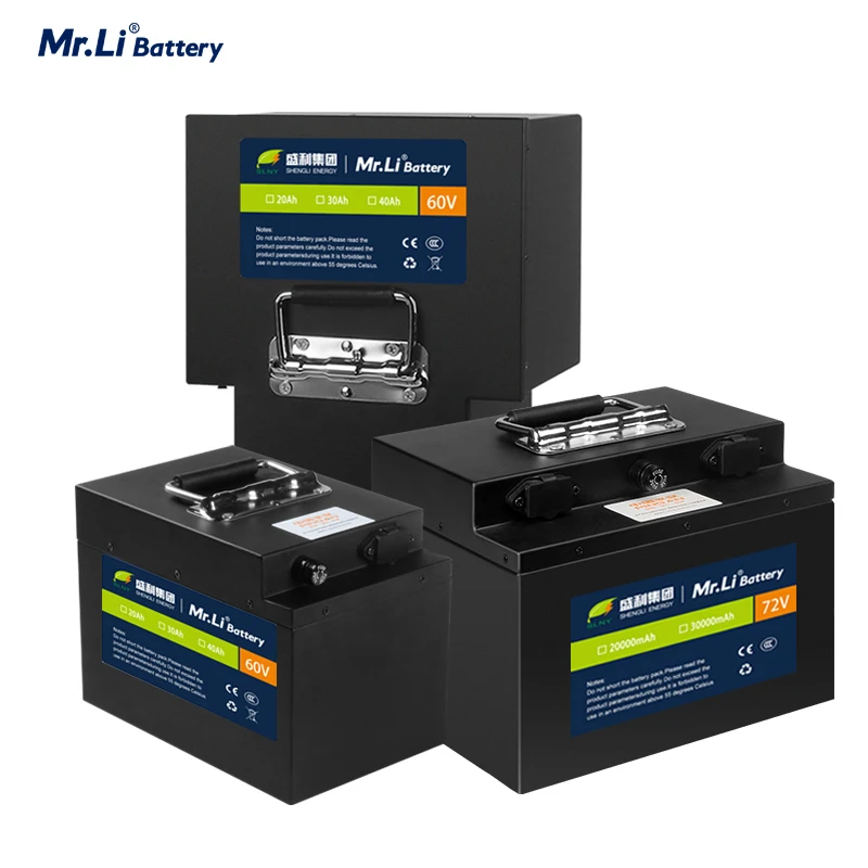 Mr. Li 60V20A 60V30A 72V20A 72V30 аккумуляторная батарея для электровелосипеда Lifepo4 большая