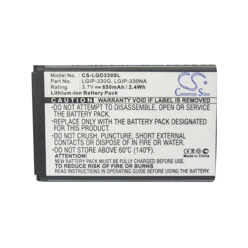 

CameronSino для LG GB220 GB230 GD350 LGIP-330NA батарея
