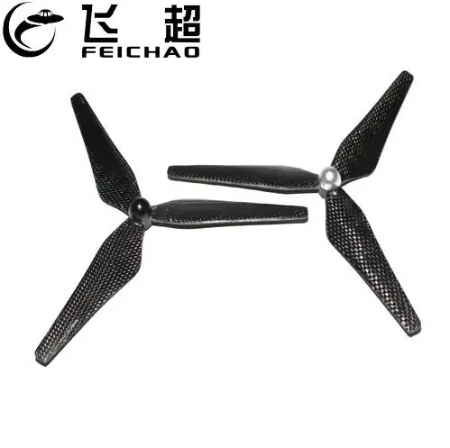 

FEICHAO Carbon Fiber Propellers 9450 Self-locking CW CCW Propeller Low Noise 3-Paddle Props for Phantom RC Drone